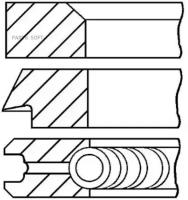 GOETZE 0820980000 08-209800-00_кольца поршневые d65x1.75x2x3.95 STD 1 Fiat Uno 83