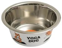 Миска Пижон стандартная Yoga Dog для собак 450 мл 0.45 л белый 1 6 см