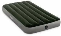 Надувной матрас Intex Twin Dura-Beam Prestige Downy Airbed (64107), 191х99 см, серый/черный