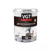 Краска акриловая VGT Premium для потолков и стен IQ103 матовая белый 0.8 л 1.34 кг