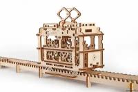 Трамвай с рельсами (Ugears)