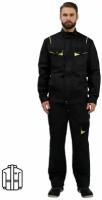 Куртка рабочая летняя мужская л27-КУ темно-серая/черная (размер 44-46, рост 170-176), 1002361