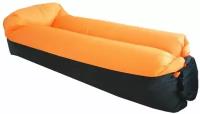Надувной диван, ламзак, пляжный надувной диван с сумкой для хранения, оранжево-черный