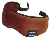 Ночная маска для медитативного сна с наушниками, работает по Bluetooth Коричневый цвет