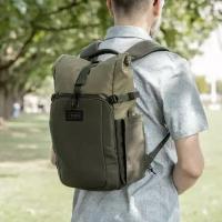 Рюкзак городской 10 литров с отделением для фотоаппарата и планшета Tenba Fulton v2 10L Backpack Tan/Olive 637-731