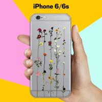 Силиконовый чехол на Apple iPhone 6/6s Цветы 50 / для Эпл Айфон 6/6с