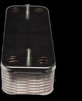 Теплообменник вторичный (ГВС) 16 пластин отверстия 172, крепеж - 156 мм (Baxi) ГазЧасть 172-0106