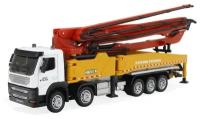 Металлический грузовик бетононасос HuiNa Toys 1:50 - HN1709-RED