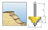 Кромочная фреза Макита 38.1х19х8х32 R6.35 римская (D-11651)