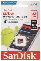 Карта памяти SanDisk Ultra 32GB microSDHC Class 10 (SDSQUNC-032G-ZN3MN)