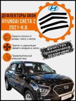 Дефлекторы окон для Hyundai Creta II 2021-н. в. ветровики