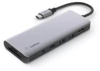 Адаптер Belkin Usb-C 7-в-1, серый (AVC009btSGY)