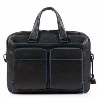Мужская кожаная сумка для документов и ноутбука Piquadro CA2849B2S/N черный