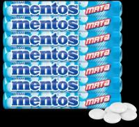 MENTOS Драже жевательные Мята, 37 г, блок, 7 уп