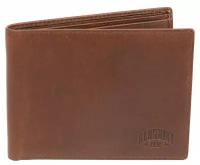 Бумажник KLONDIKE Dawson, натуральная кожа в коричневом цвете, 13 х 1,5 х 9,5 см, KD1121-03