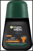 GARNIER Дезодорант-антиперспирант ролик Men Mineral Защита 6 Очищающая Моринга, 50 мл, 80 г