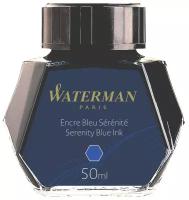 Чернила для перьевой ручки Waterman S01107, 50 мл синий 1