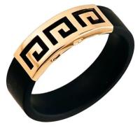 Кольцо из каучука с золотой вставкой ЯХОНТ Ювелирный Арт. 141748
