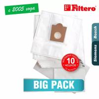 Мешки-пылесборники Filtero SIE 01 (10) Comfort Big Pack, для пылесосов Bosch, Siemens, синтетические, 10 штук + моторный и микрофильтр