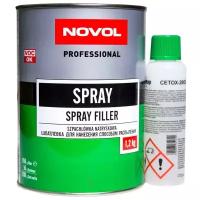 Шпатлевка Novol SPRAY распыляемая (жидкая) 1,2кг