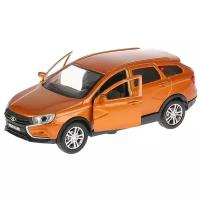 Модель Инерц. LADA Vesta Sw Cross (12см, металл, открываются двери, в коробке) VESTA-CROSS-GD