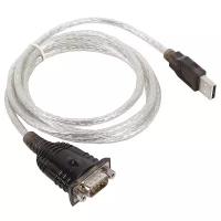 Кабель-переходник(Prolific PL2303HXD) USB Am to RS232 DB9 M, 1.8м, гайки | ORIENT USS-111N18