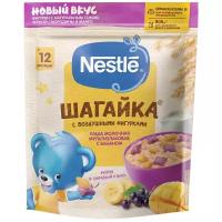 Каша Nestlé молочная Шагайка мультизлаковая с бананом и пшеничными фигурками с черной смородиной и манго, с 12 месяцев, 190 г