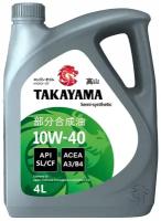 Моторное масло TAKAYAMA SAE API SL/СF 10W-40 Полусинтетическое 4 л 605518