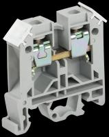 ЗНИ-6мм? (JXB50A) Клеммник для установки на DIN-рейку 6 мм? (серый) ИЭК, YZN10-006-K03