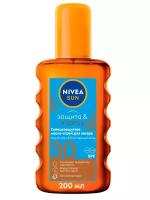 NIVEA Nivea Sun солнцезащитное масло-спрей для загара Защита и загар