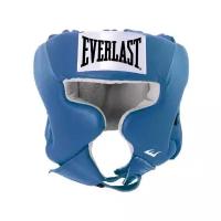 Шлем с защитой щек Everlast USA Boxing Cheek M син