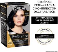 L'Oreal Paris Preference стойкая краска для волос, 1 Неаполь, 174 мл