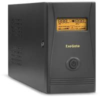 Устройство бесперебойного питания EXEGATE Power Smart ULB-650. LCD. AVR.2SH <650VA/360W, LCD, AVR, 2*Schuko, металлический корпус, Black>