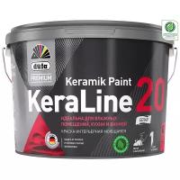 Краска акриловая Dufa Premium KeraLine 20 полуматовая белый 2.5 л 2.5 кг