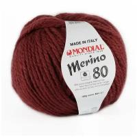 Пряжа Merino 80 Mondial - 1 моток (80 м, 100 гр), цвет 171