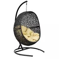 Подвесное кресло ЭкоДизайн FlyingRattan Lunar, 100х118 см, до 120 кг