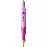 Ручка шариковая BIC Kids Twist Girl для детей (0.32мм, синий цвет чернил, корпус розовый с желтым) (918458)