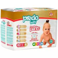 Predo трусики 4 (7-18 кг), 40 шт., белый