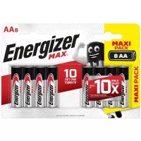 Батарейка Energizer Max AA/LR6, в упаковке: 8 шт