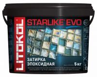 Затирка эпоксидная двухкомпонентная Litokol Starlike Evo S.110, Grigio Perla, 5 кг