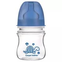 Canpol Babies Бутылочка антиколиковая с широким горлом Яркие зверушки 35/205, 120 мл, с 3 месяцев, синий