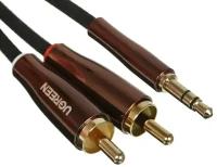 Аксессуар Ugreen AV170 Jack 3.5mm - 2xRCA 2m Black-Dark Copper 80847