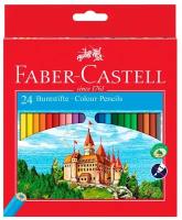 Цветные карандаши Faber-Castell, в наборе 24 цвета