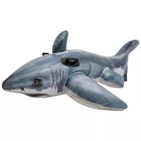 Надувная игрушка Intex 57525NP Белая Акула Great White Shark Ride-On (173х107см)