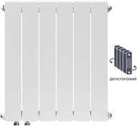 Радиатор Equation 500 90, 6 секций, двухсторонний, биметалл