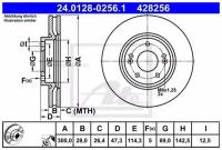 ATE 24-0128-0256-1 (517123K160) диск торм. пер. вент.[300x28] 5 отв