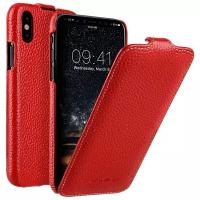 Кожаный чехол Melkco для Apple iPhone X/XS - Jacka Type - красный