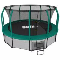 Каркасный батут Unix Line 14ft Supreme 427х427х269 см, green