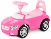 Каталка-автомобиль Полесье SuperCar №1, со звуковым сигналом, розовая