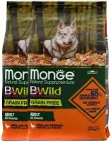 Monge Dog BWild GRAIN FREE беззерновой корм из мяса утки с картофелем для взрослых собак всех пород 2,5 кг х 2шт